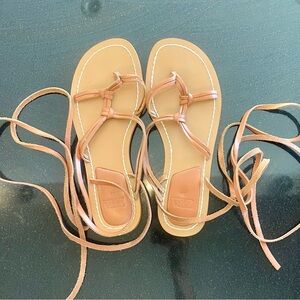Zara lace up sandals. Size 8. Great condition!